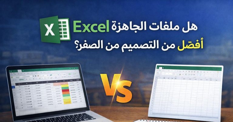 هل ملفات Excel الجاهزة أفضل من التصميم من الصفر؟